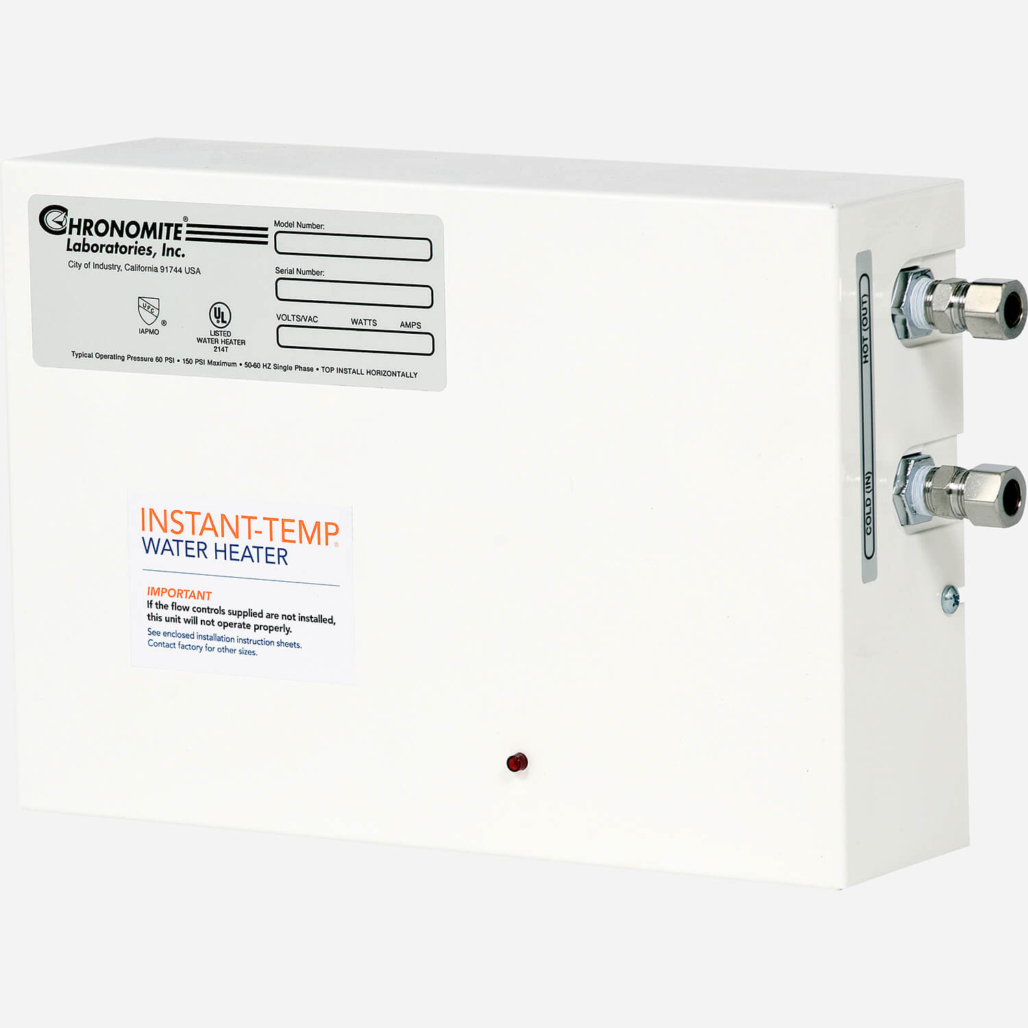 Instant-Temp® Point-of-Use Thermostatic Tankless Water Heater