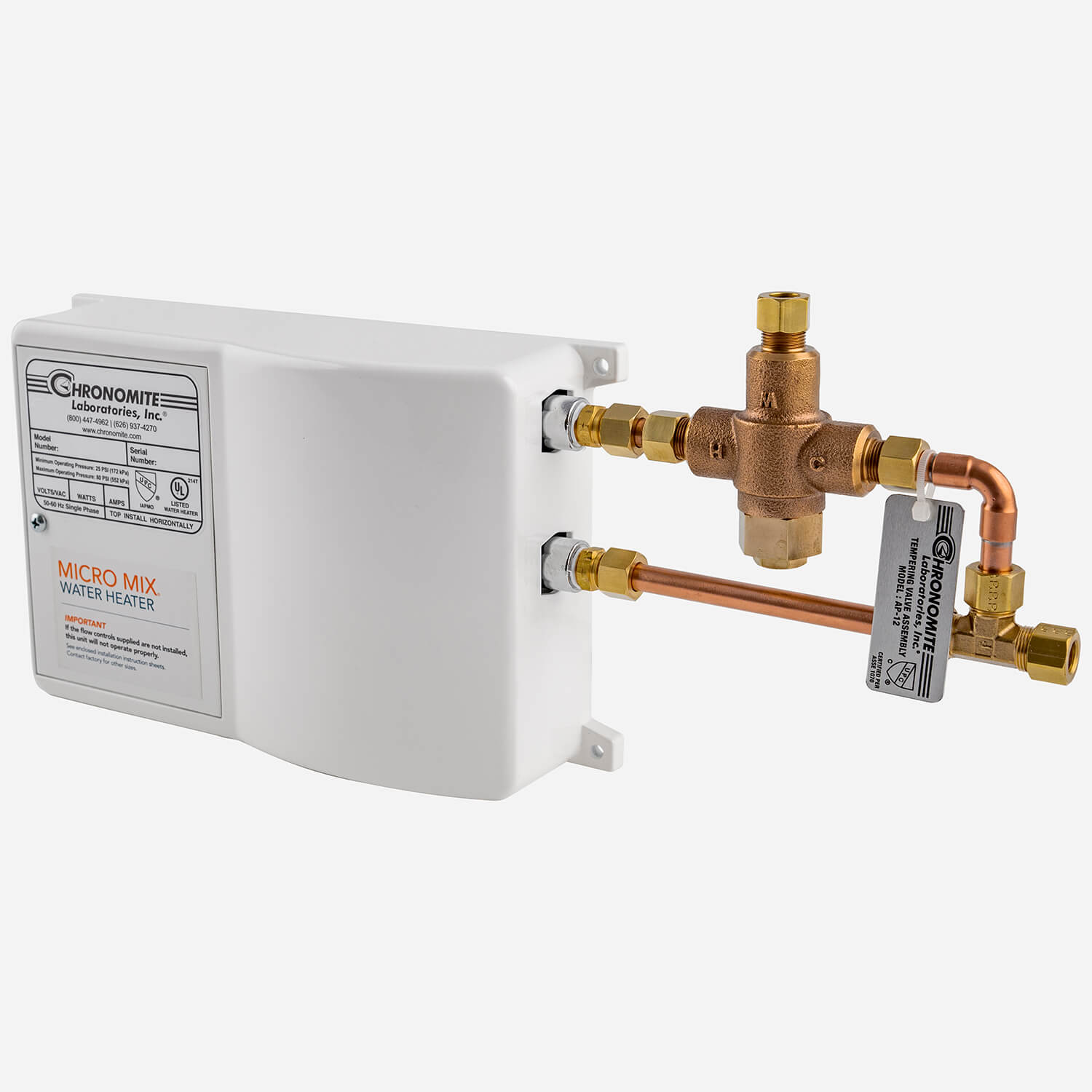 Instant-Flow® Micro Mix® Thermostatic Tankless Water Heater with External Mixing Valve